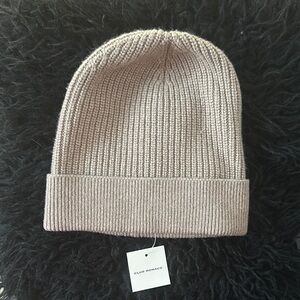 Club Monaco Ribbed Knit Beanie - Oatmeal